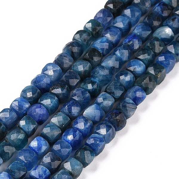 

PandaHall Natural Kyanite/Cyanite/Disthene Beads Strands, Faceted, Cube, 4.5x4.5x4.5mm, Hole: 0.8mm, about 83pcs/strand, 15.16 inch(38.5cm)...