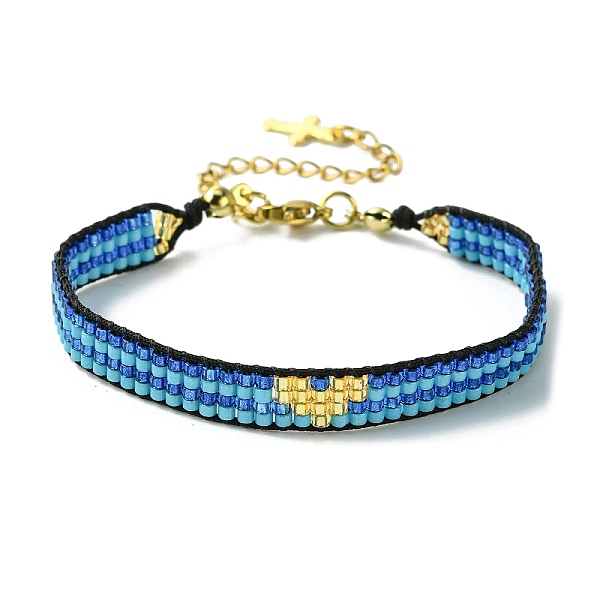 

PandaHall Glass Seed Beaded Bracelets, Heart Bracelets for Women, Pale Turquoise, 9-1/8 inch(23.1cm) Glass