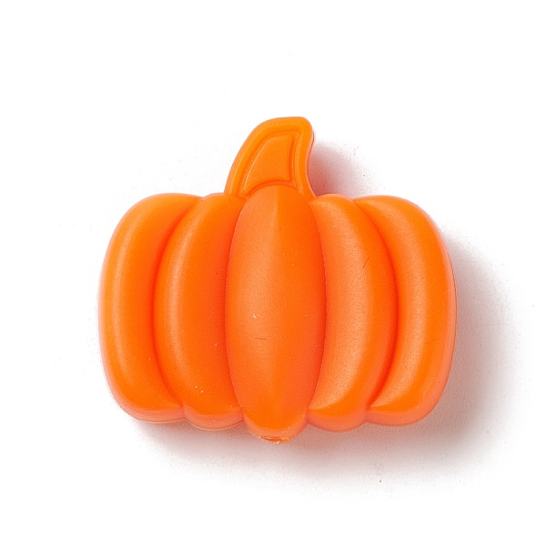 

PandaHall Christmas Silicone Focal Beads, Pumpkin, Dark Orange, 27x30x10mm, Hole: 3mm Silicone Pumpkin