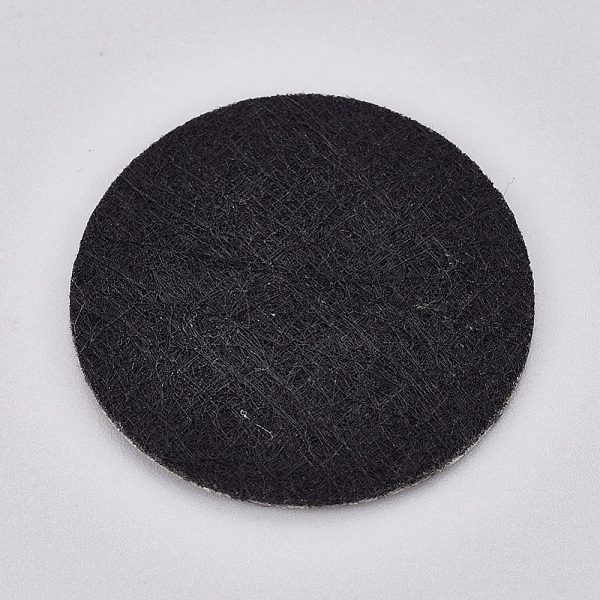 

PandaHall Self-adhesive Felt Fabric Circles, for DIY Projects, Flat Round, Black, 37x1mm Fibre Black
