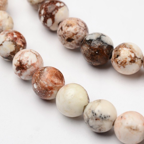 

PandaHall Natural Magnesite Beads Strands, Round, 4mm, Hole: 1mm, about 90pcs/strand, 15.7 inch(39.8cm) Magnesite Round