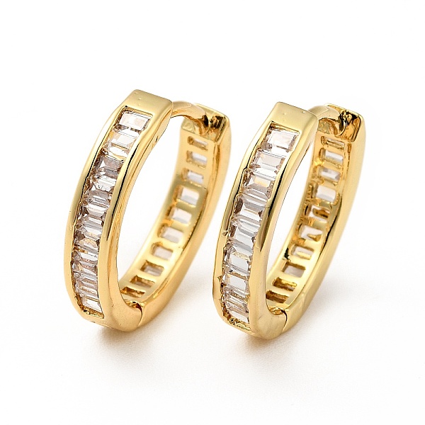

PandaHall Clear Cubic Zirconia Hinged Hoop Earrings, Rack Plating Brass Jewelry for Women, Real 18K Gold Plated, 14x15x3mm, Pin: 0.8mm Cubic...
