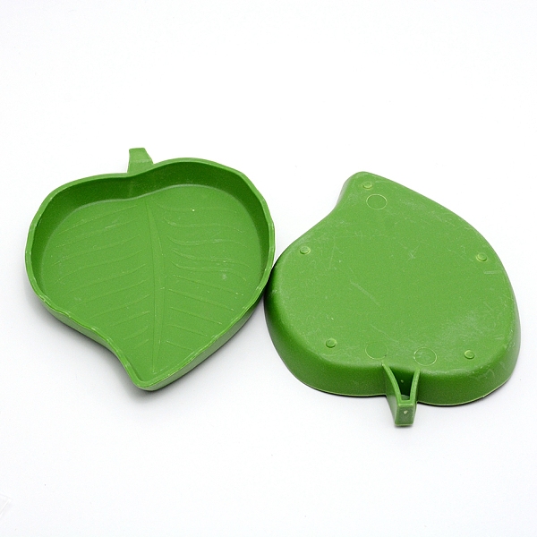 

PandaHall Plastic Reptile Food Water Bowls, Mini Reptile Feeder Dish, for Tortoise Snake Crawl Bearded Dragon Chameleon Hermit Crab Cricket..., Green