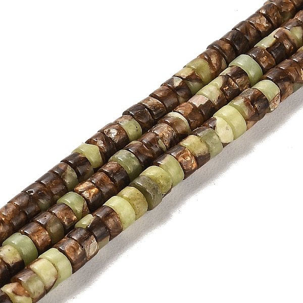 

PandaHall Synthetic Serpentine Beads Strands, Dyed, Disc, Heishi Beads, 4x2mm, Hole: 0.9mm, about 180pcs/strand, 15.94 inch(40.5cm)...