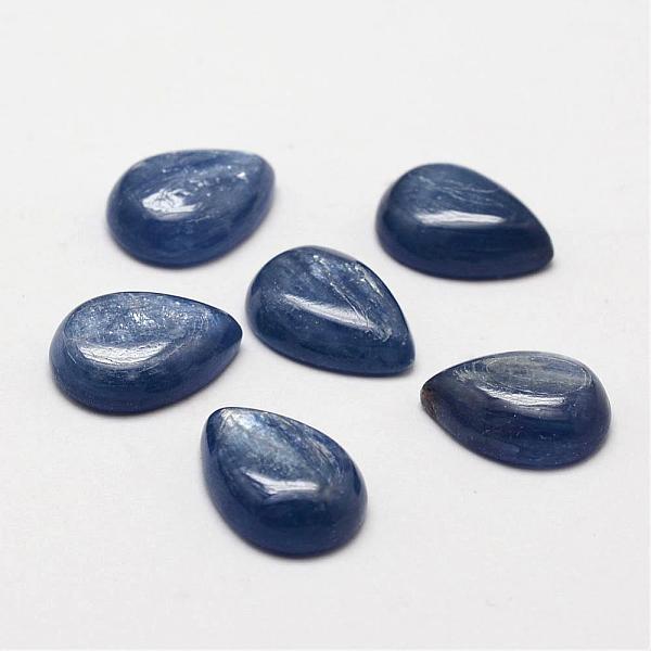 

PandaHall Teardrop Natural Kyanite/Cyanite/Disthene Cabochons, 14x10x4.5~5mm Other Quartz Teardrop