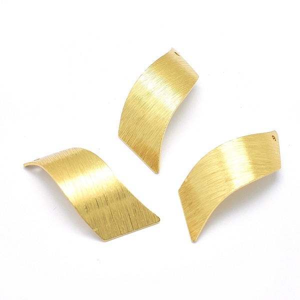 

PandaHall Brass Pendants, Lead Free & Cadmium Free & Nickel Free, Rhombus, Real 18K Gold Plated, 30x12x1mm, Hole: 1mm Brass Rhombus