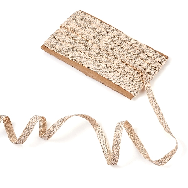 

PandaHall Craftdady Polyester Ribbons, Curtain Decoration, Costume Accessories, Wheat, 5/8 inch(15mm), about 13.12 Yards(12m)/Card Polyester..., Orange