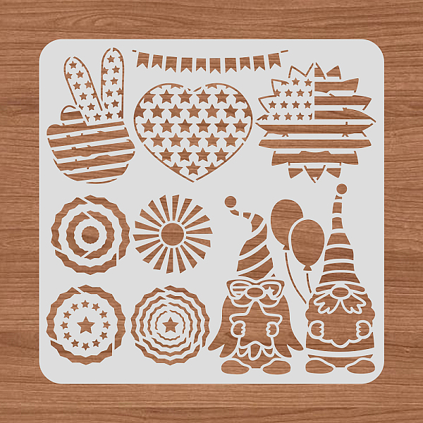 

PandaHall Large Plastic Reusable Drawing Painting Stencils Templates, for Painting on Scrapbook Fabric Tiles Floor Furniture Wood, Square..., White
