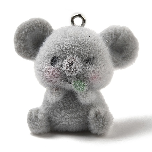 Flocky Resin Pendan… - image