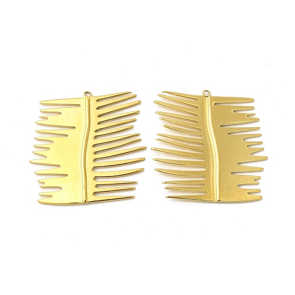 

PandaHall Ion Plating(IP) 304 Stainless Steel Pendants, Rectangle Charm, Real 18K Gold Plated, 32x32x1.5mm, Hole: 1.2mm 304 Stainless Steel...