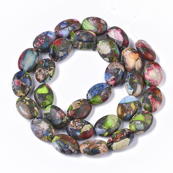 Synthetic Imperial Jasper Beads Strands