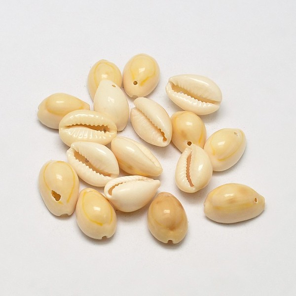 

PandaHall Natural White Shell Mother of Pearl Shell Oval Pendants, Light Khaki, 16~17x11~12x8mm, Hole: 1mm, about 980pcs/500g White Shell...
