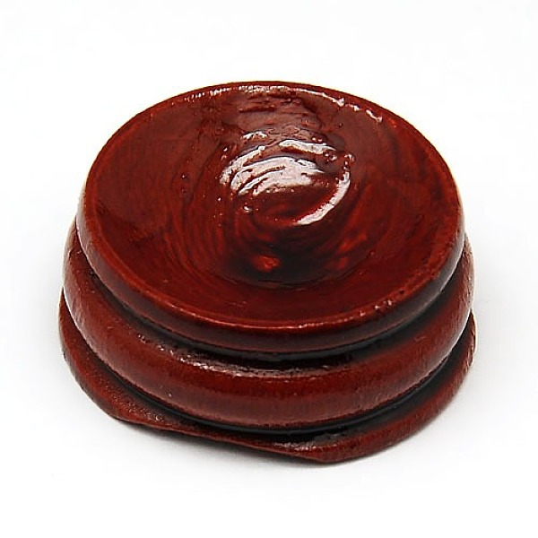 

PandaHall Wood Decoration Accessories Display Bases for Gemstone, Dark Red, 30x12mm Wood Red