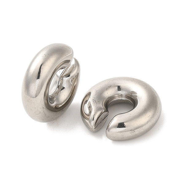 

PandaHall 304 Stainless Steel Ear Cuff Findings, Round, Stainless Steel Color, 29.5x30x9.5mm 304 Stainless Steel