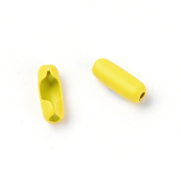 

PandaHall Iron Ball Chain Connectors, Column, Yellow, 8.5x3mm, 10pcs/bag Iron Yellow