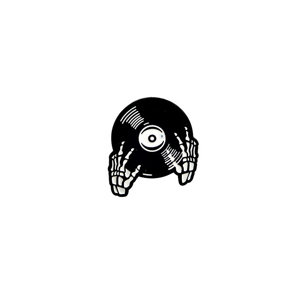 

PandaHall Safety Brooch Pin, Alloy Enamel Badge for Suit Shirt Collar, Record, Skull, 32x30mm Alloy+Enamel Skull