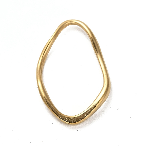 

PandaHall 304 Stainless Steel Linking Rings, Twisted Teardrop, Golden, 46x29.5x3.5mm, Inner Diameter: 40.2x23.5mm 304 Stainless Steel...