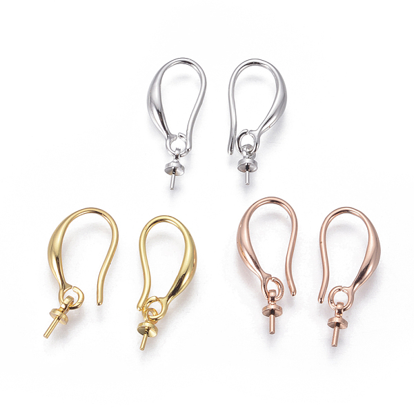 

PandaHall Brass Earring Hooks, for Half Drilled Beads, Mixed Color, 20x2.7mm, 20 Gauge, Pin: 0.8mm, Bail: 6x2.7mm, 21 Gauge, Pin: 0.7mm...