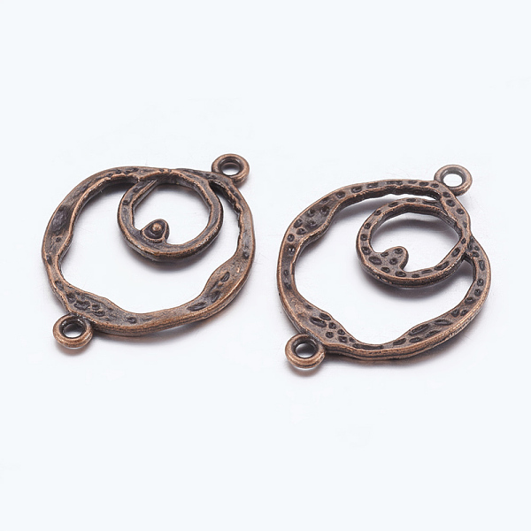 

PandaHall Alloy Links/Connectors, Lead Free and Cadmium Free, Flower, Red Copper, 30x22x2mm, Hole: 1.5mm Alloy Flower