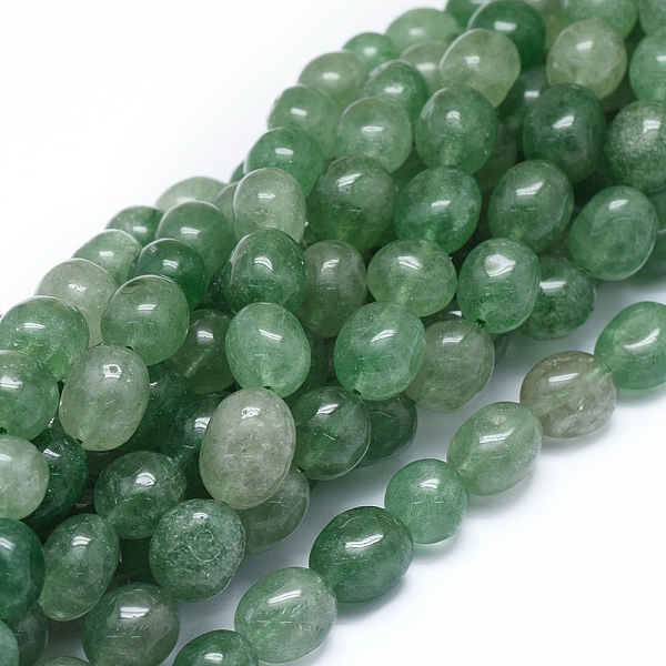 

PandaHall Natural Green Strawberry Quartz Beads Strands, Drum, 11~13x10~11mm, Hole: 1mm, about 32pcs/strand, 15.55 inch(39.5cm) Strawberry...