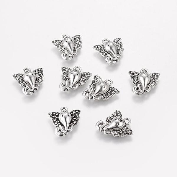

PandaHall Tibetan Style Alloy Pendants, Elephant, Cadmium Free & Lead Free, Antique Silver, 16x15x4mm, Hole: 1mm Alloy Elephant