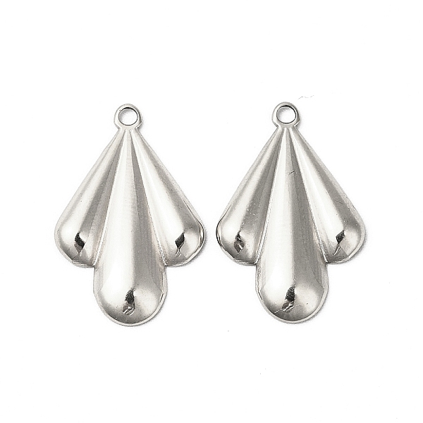 

PandaHall 304 Stainless Steel Pendants, Leaf, Stainless Steel Color, 20x13x1.5mm, Hole: 1.4mm 304 Stainless Steel Leaf