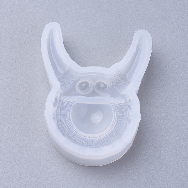 

PandaHall Silicone Molds, Resin Casting Molds, For UV Resin, Epoxy Resin Jewelry Making, Evil Eye, White, 70x55x17mm Silicone Others White