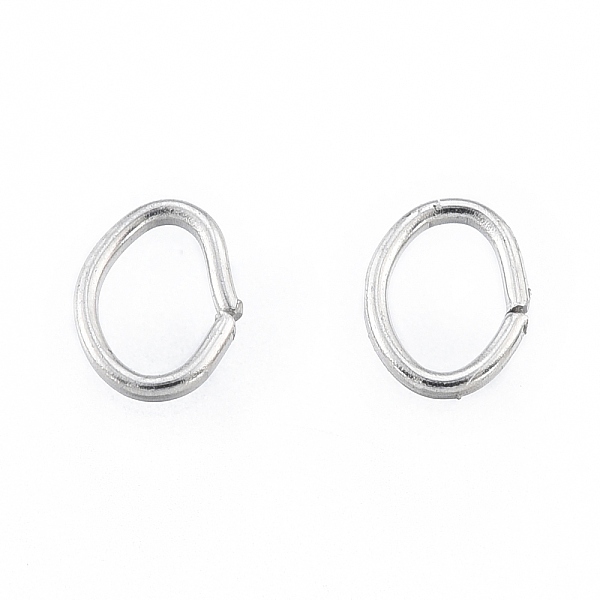 

PandaHall 304 Stainless Steel Jump Rings, Open Jump Rings, Oval, Stainless Steel Color, 4x3x0.6mm, 22 Gauge, Inner Diameter: 2x2.5mm, about...
