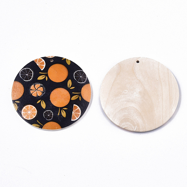 Fruit Seris Printed Wood Pendants