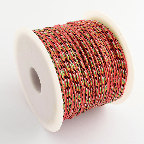 

PandaHall Braided Nylon Cord for Chinese Knot Making, Colorful, 1.5mm, about 109.36 yards(100m)/roll Nylon