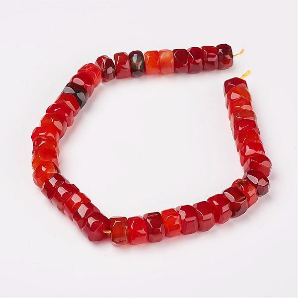 Natural Red Agate Beads Strands