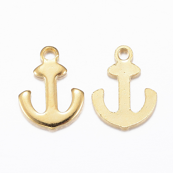 

PandaHall 201 Stainless Steel Charms, Anchor, Golden, 12x9x1mm, Hole: 1.2mm 201 Stainless Steel Anchor & Helm