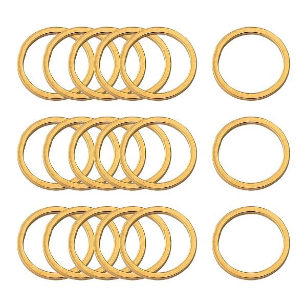 

PandaHall 304 Stainless Steel Linking Ring, Ring, Golden, 12x0.8~1mm 304 Stainless Steel Ring