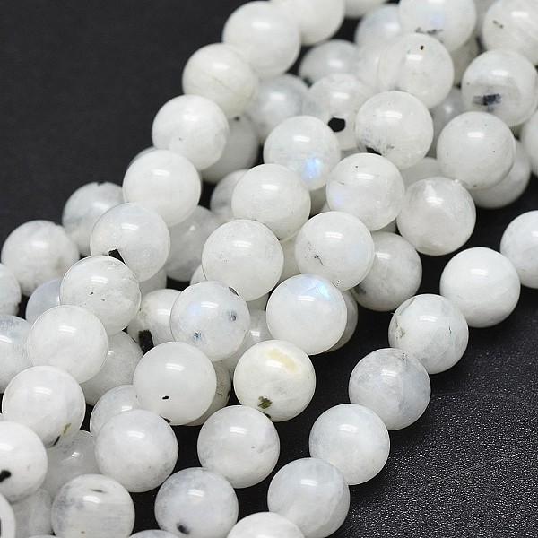 

PandaHall Natural Rainbow Moonstone Beads Strands, Round, 6mm, Hole: 0.8mm, about 62pcs/strand, 15.6 inch(39.8cm) Rainbow Moonstone Round