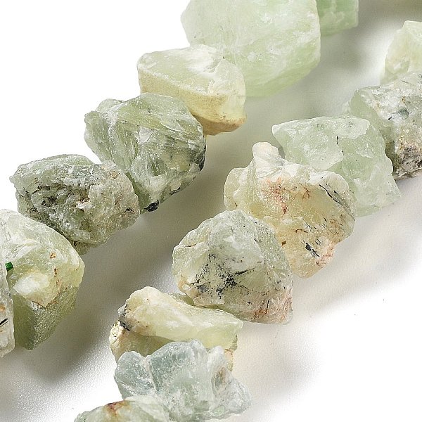 

PandaHall Raw Rough Natural Prehnite Beads Strands, Nuggets, 9~17x7~16x8~14mm, Hole: 0.9mm, about 21~25pcs/strand, 7.09''~7.87''(18~20cm)...