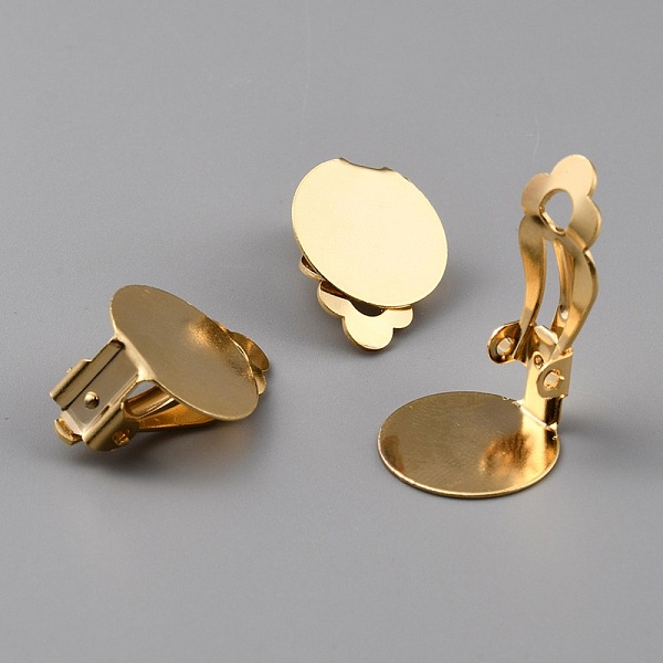 Brass Clip-on Earring Findings