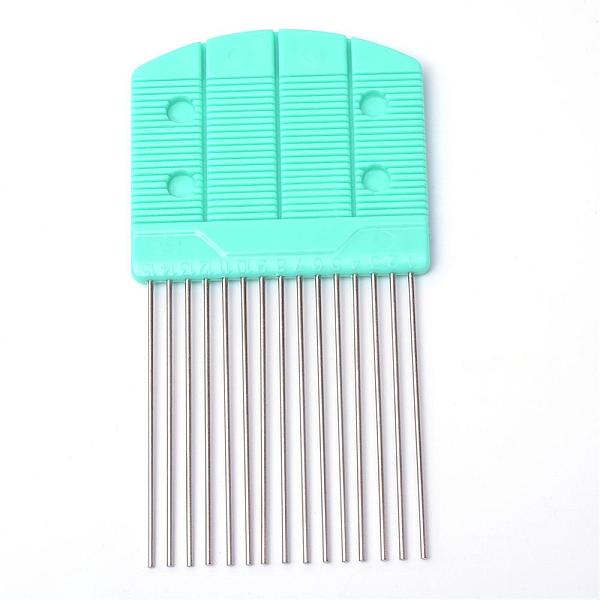 

PandaHall Paper Quilling Combs, Paper Craft Tool, Turquoise, 140x80x7mm Plastic Green