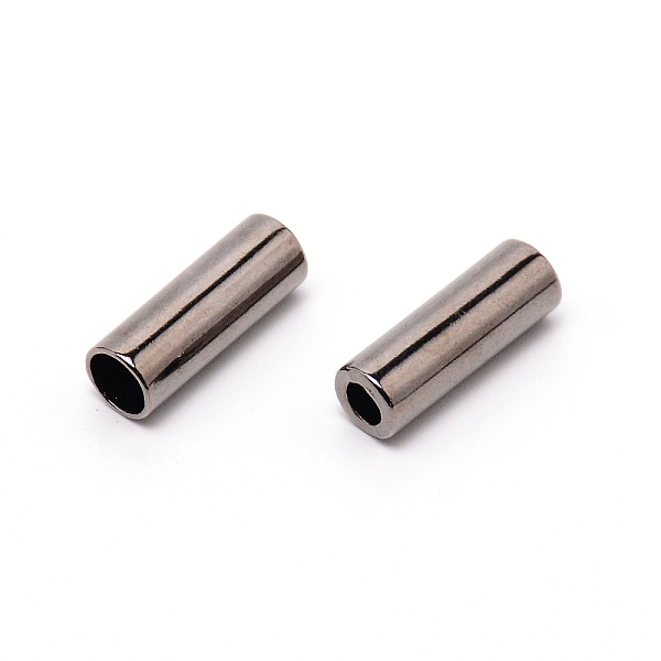 

PandaHall Zinc Alloy Cord Ends, End Caps, Column, Gunmetal, 20x7mm, Hole: 3.5mm, Inner Diameter: 5.5mm Alloy