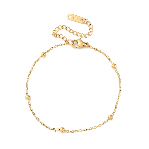 304 Stainless Steel Satellite Chains Bracelets