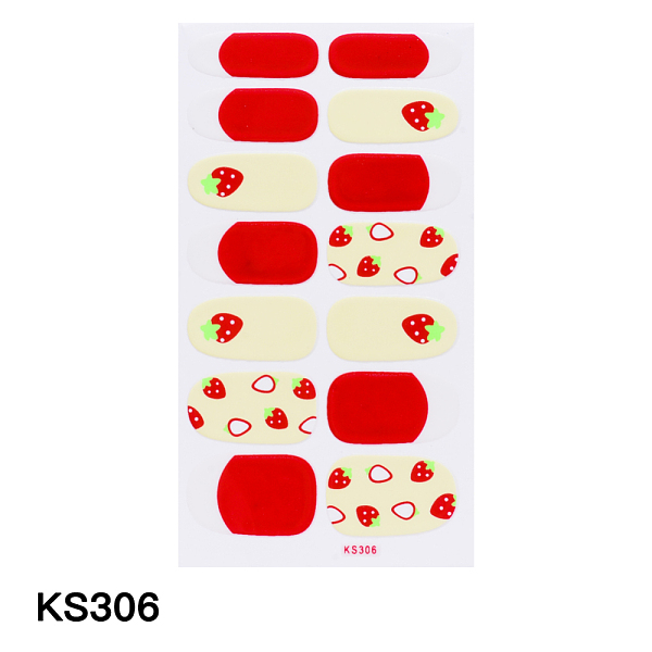 

PandaHall Nail Art Stickers Decals Full-Cover Designs, Colorful Polka Dot Flowers Tartan Pattern Nail Strip, for Women Girls Nail Tips...