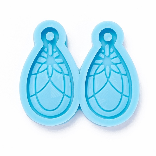 

PandaHall DIY Pendant Silicone Molds, for Earring Making, Resin Casting Molds, For UV Resin, Epoxy Resin Jewelry Making, Teardrop, Sky Blue...