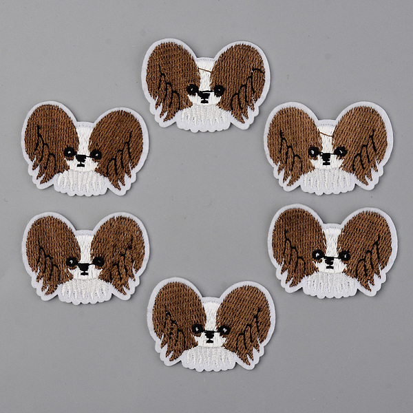 

PandaHall Computerized Embroidery Cloth Iron on/Sew on Patches, Appliques, Costume Accessories, Dog, Camel, 32x43.5x1.5mm Cloth Dog Brown