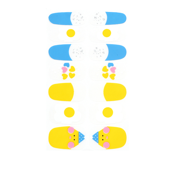 

PandaHall Full Cover Nail Art Stickers, Self-adhesive, For Nail Tips Decorations, Yellow, 10x5.5cm Paper Others Yellow
