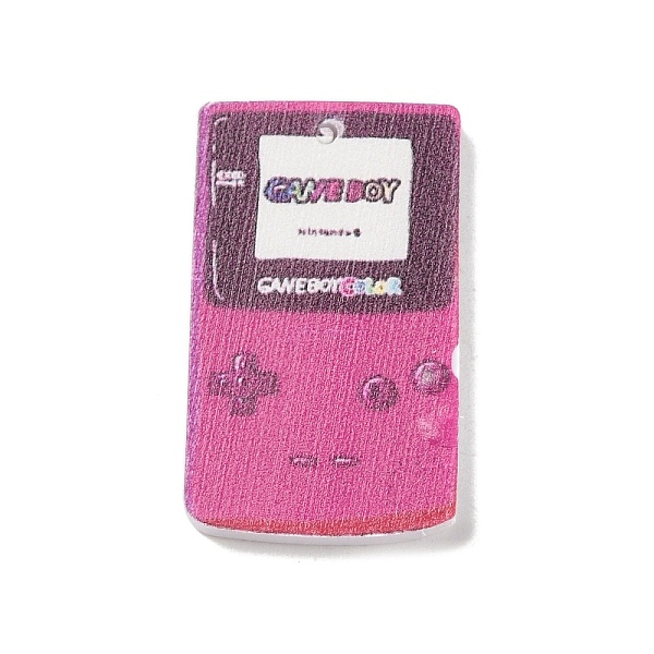 

PandaHall Acrylic Pendants, Hot Pink Theme, Game Machine, 34.5x20x2.5mm, Hole: 1.6mm Acrylic Others