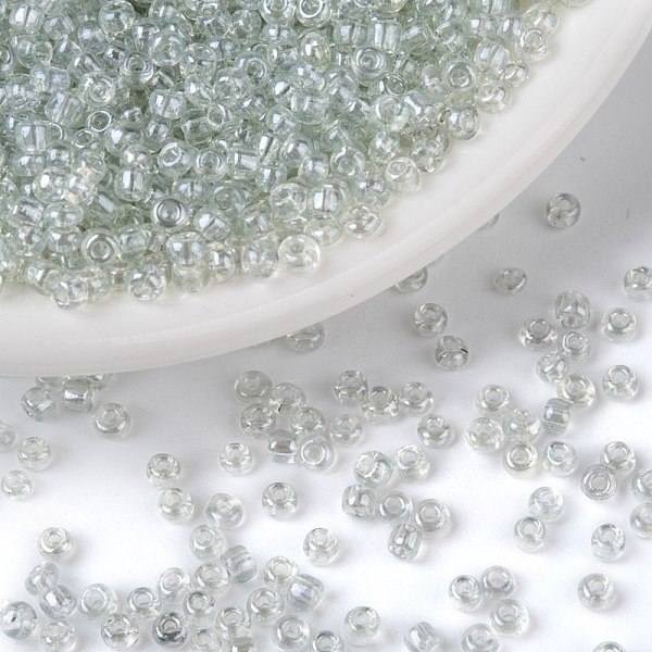 

PandaHall Glass Seed Beads, Trans. Colours Lustered, Round, Clear, 2mm, Hole: 1mm, 30000pcs/pound Glass Clear
