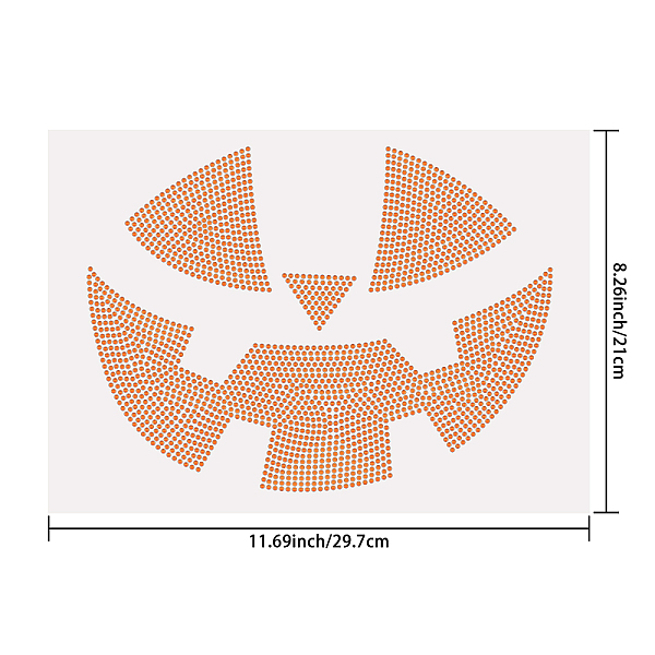 Superdant ハロウィン アイアンでラインストーン熱伝達デカール ハロウィン ゴースト パーティー Tシャツ クリスタル熱伝達 ホットフィックス ステッカー ブリンブリン クリスタル アイアンでフェスティバルの装飾 Diy アート クラフト 衣類