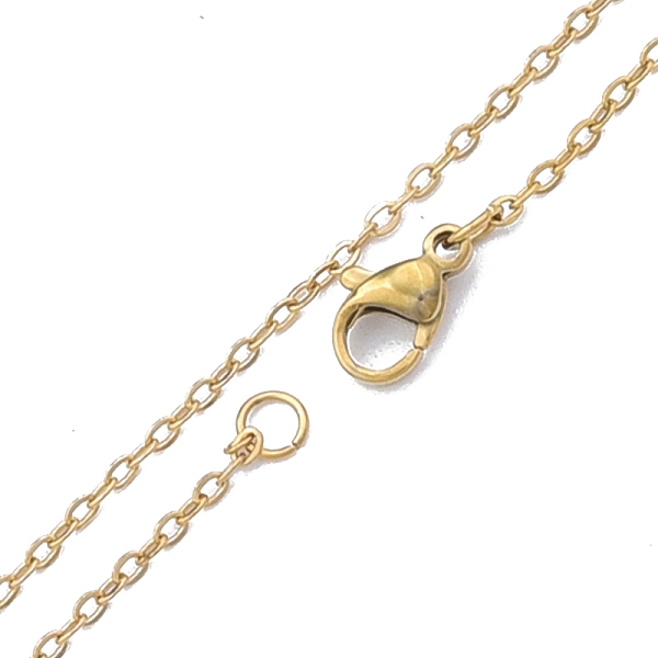 

PandaHall 304 Stainless Steel Cable Chains Necklace for Men Women, Golden, Wide: 1.5mm, 17.72 inch(45cm) 304 Stainless Steel