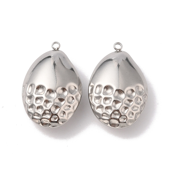 

PandaHall 304 Stainless Steel Pendants, Teardrop Charm, Stainless Steel Color, 39x25x12mm, Hole: 3mm 304 Stainless Steel Teardrop