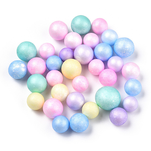

PandaHall Small Craft Foam Balls, Round, for DIY Wedding Holiday Crafts Making, Mixed Color, 7~10mm Foam Multicolor