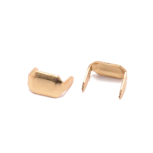 

PandaHall Bras Claps, for Belt, Bag Replacement Accessories, Rectangle, Light Gold, 5x8x7mm Brass Rectangle